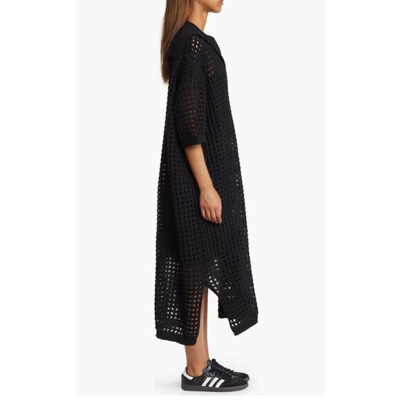 Dressed in LaLa Black Knit Oversize Dress - S/M- New No Tags - Picture 4 of 7